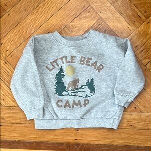 Little Bear Camp Kids Gray Sweatshirt